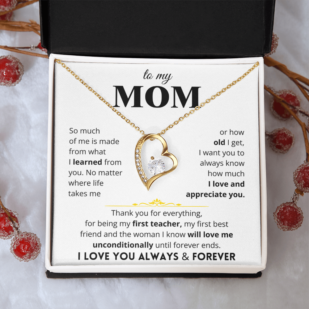 To My Mom - Love Letter Necklace - Gift Set