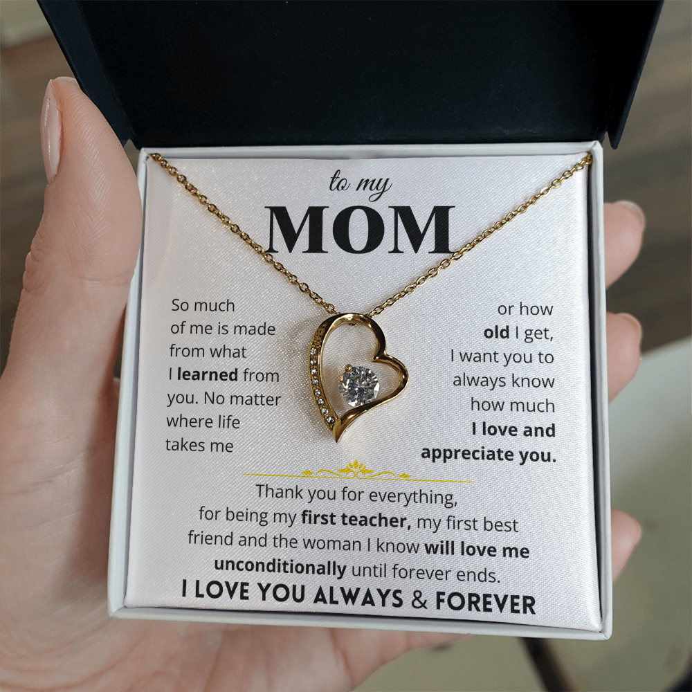 To My Mom - Love Letter Necklace - Gift Set