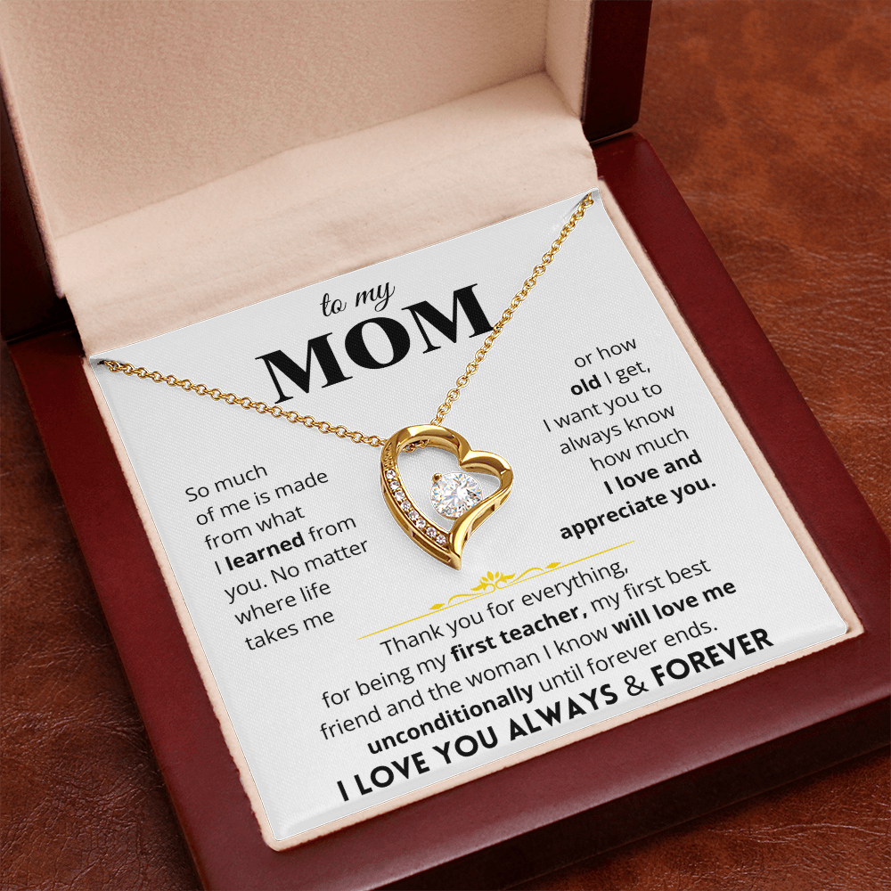 To My Mom - Love Letter Necklace - Gift Set