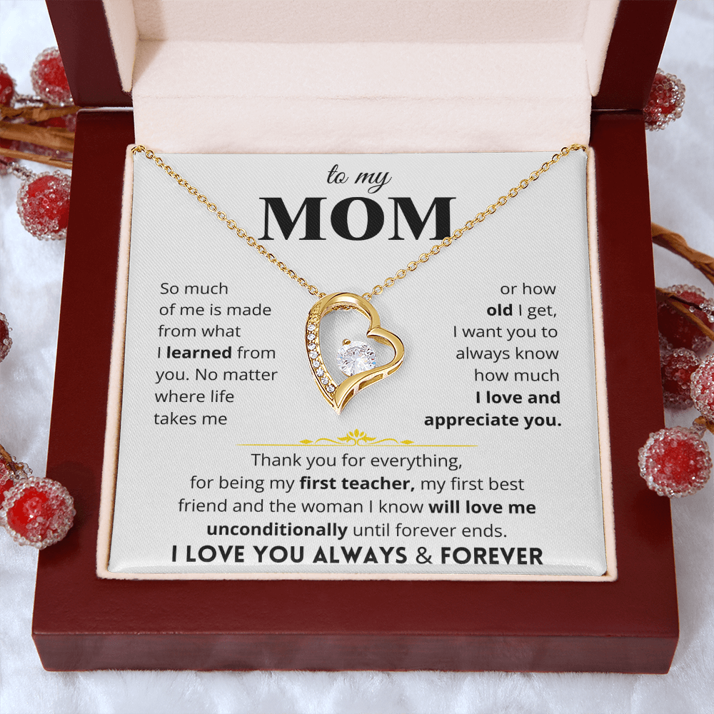 To My Mom - Love Letter Necklace - Gift Set