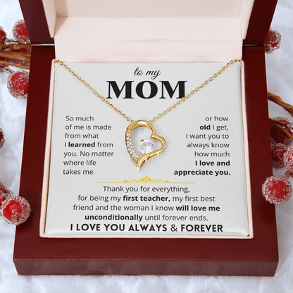 To My Mom - Love Letter Necklace - Gift Set