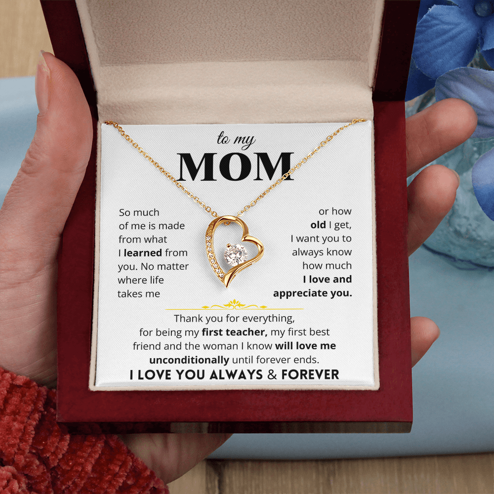 To My Mom - Love Letter Necklace - Gift Set