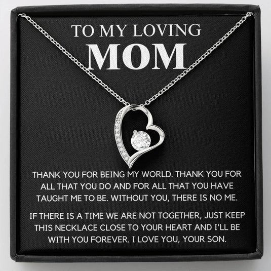 Forever Love Necklace for Mom - CHARMING FAMILY GIFT LLC 