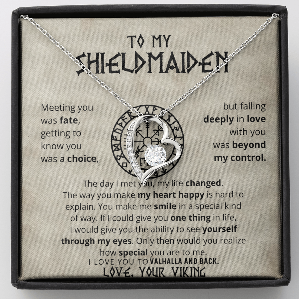 To My Shieldmaiden - Forever Love Necklace Gift Set CFG605
