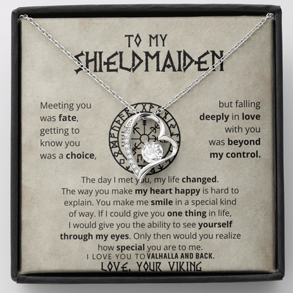 To My Shieldmaiden - Forever Love Necklace Gift Set CFG605