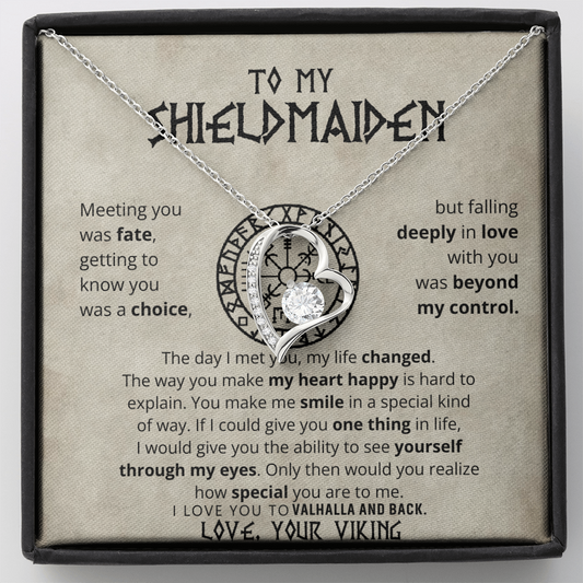 To My Shieldmaiden - Forever Love Necklace Gift Set CFG605