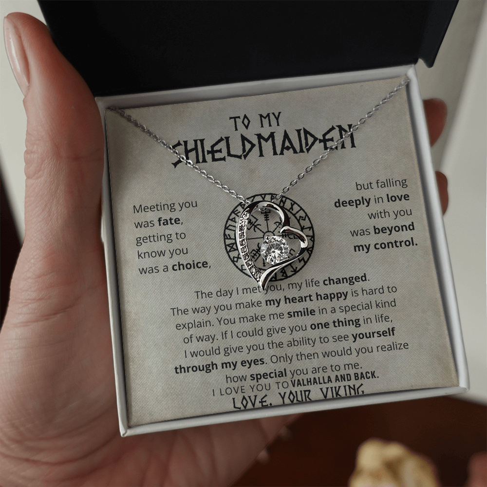 To My Shieldmaiden - Forever Love Necklace Gift Set CFG605