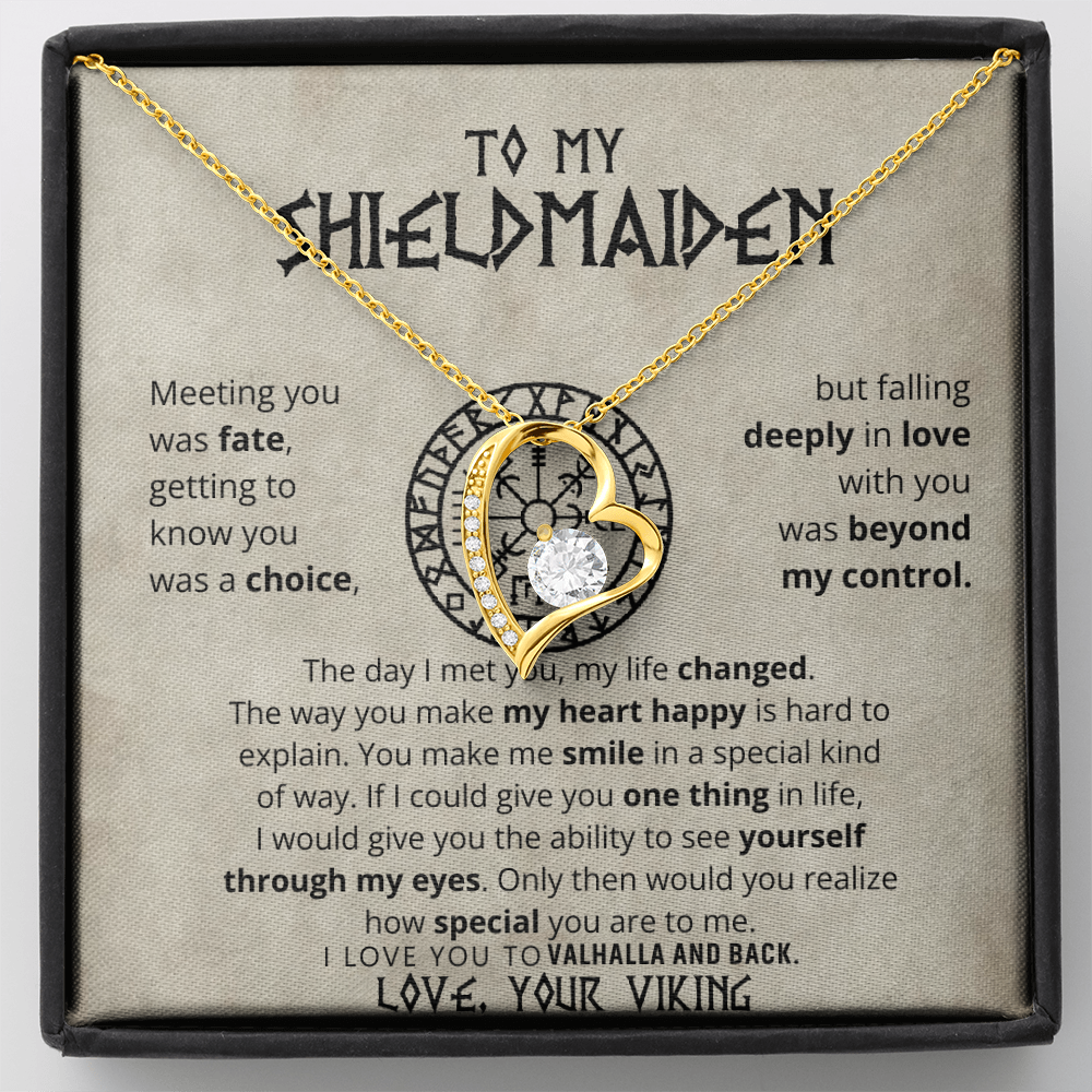 To My Shieldmaiden - Forever Love Necklace Gift Set CFG605
