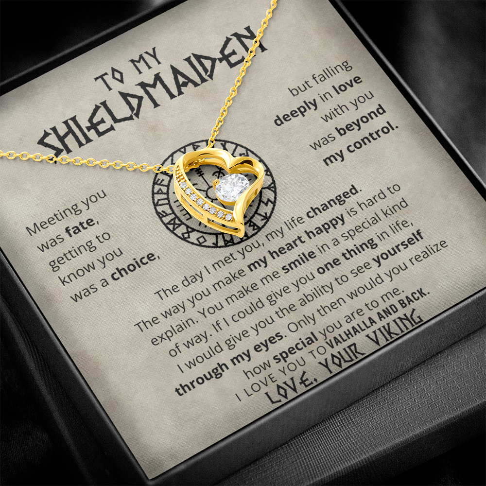 To My Shieldmaiden - Forever Love Necklace Gift Set CFG605