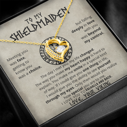 To My Shieldmaiden - Forever Love Necklace Gift Set CFG605