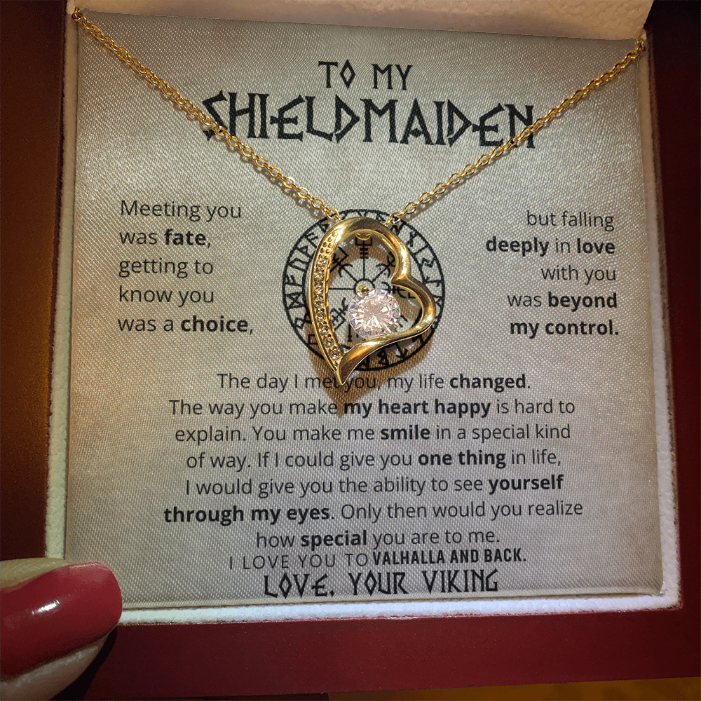 To My Shieldmaiden - Forever Love Necklace Gift Set CFG605