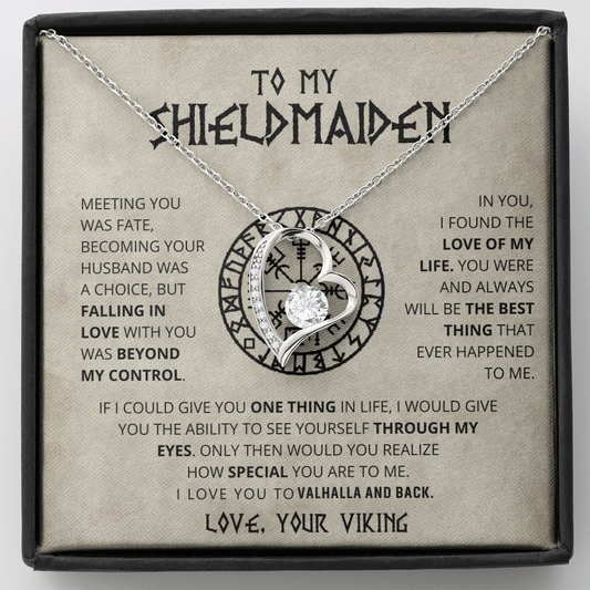 To My Shieldmaiden - Forever Love Necklace Gift Set CFG709