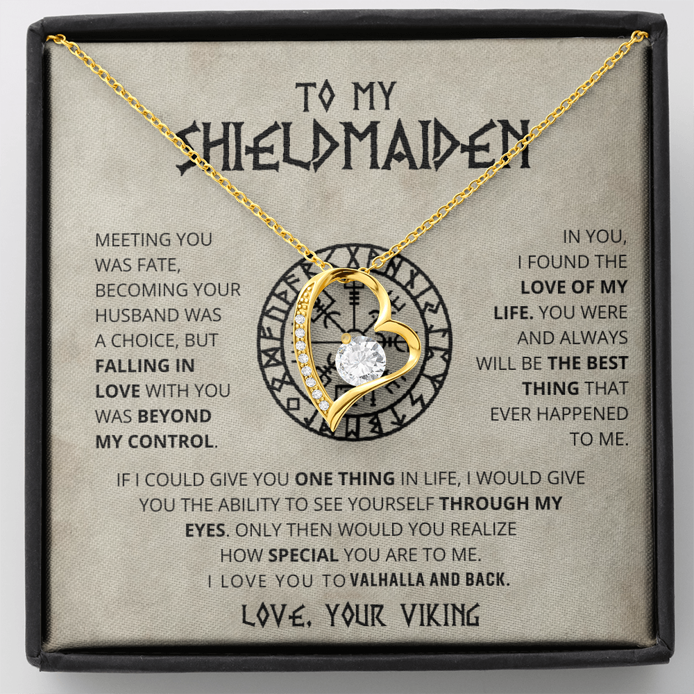To My Shieldmaiden - Forever Love Necklace Gift Set CFG709