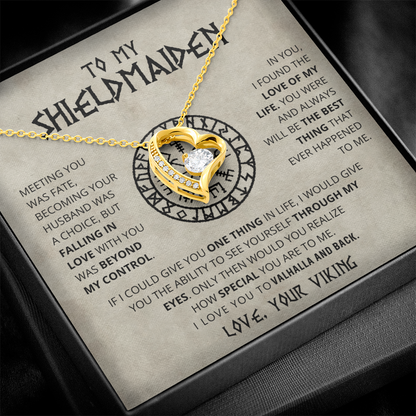 To My Shieldmaiden - Forever Love Necklace Gift Set CFG709