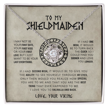 To My Shieldmaiden - I Love You To Valhalla And Back - Love Knot 16