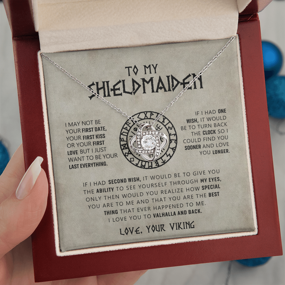 To My Shieldmaiden - I Love You To Valhalla And Back - Love Knot 16