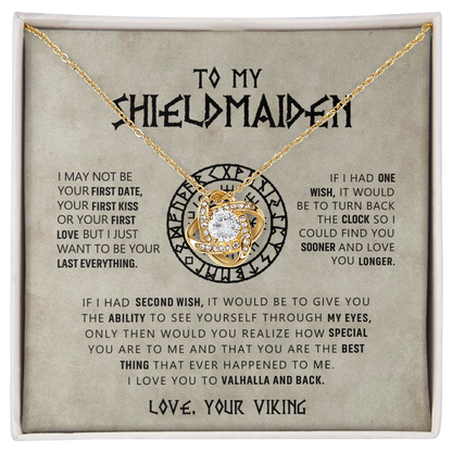 To My Shieldmaiden - I Love You To Valhalla And Back - Love Knot 16