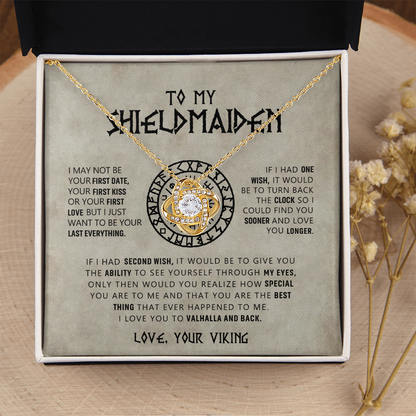 To My Shieldmaiden - I Love You To Valhalla And Back - Love Knot 16