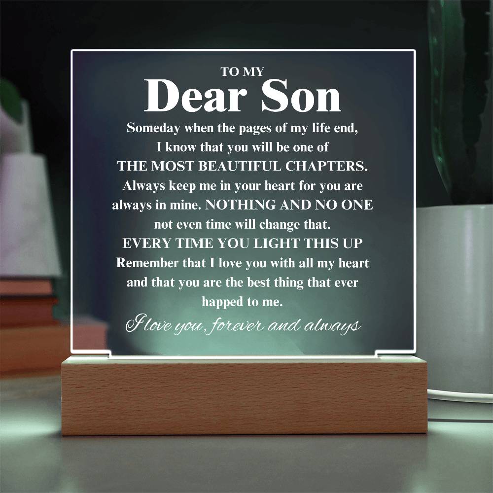 To My Son - Someday When The Pages of My Life End..