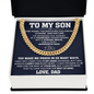 To My Son - You Make Me Proud - Cuban Link Chain Gift Set