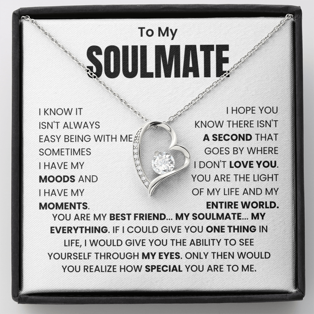 To My Soulmate - Forever Love Necklace Gift Set