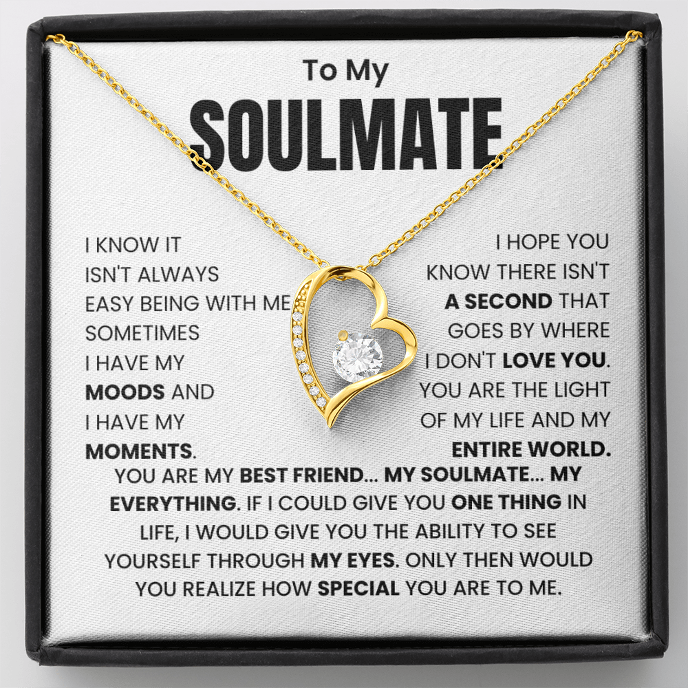 To My Soulmate - Forever Love Necklace Gift Set
