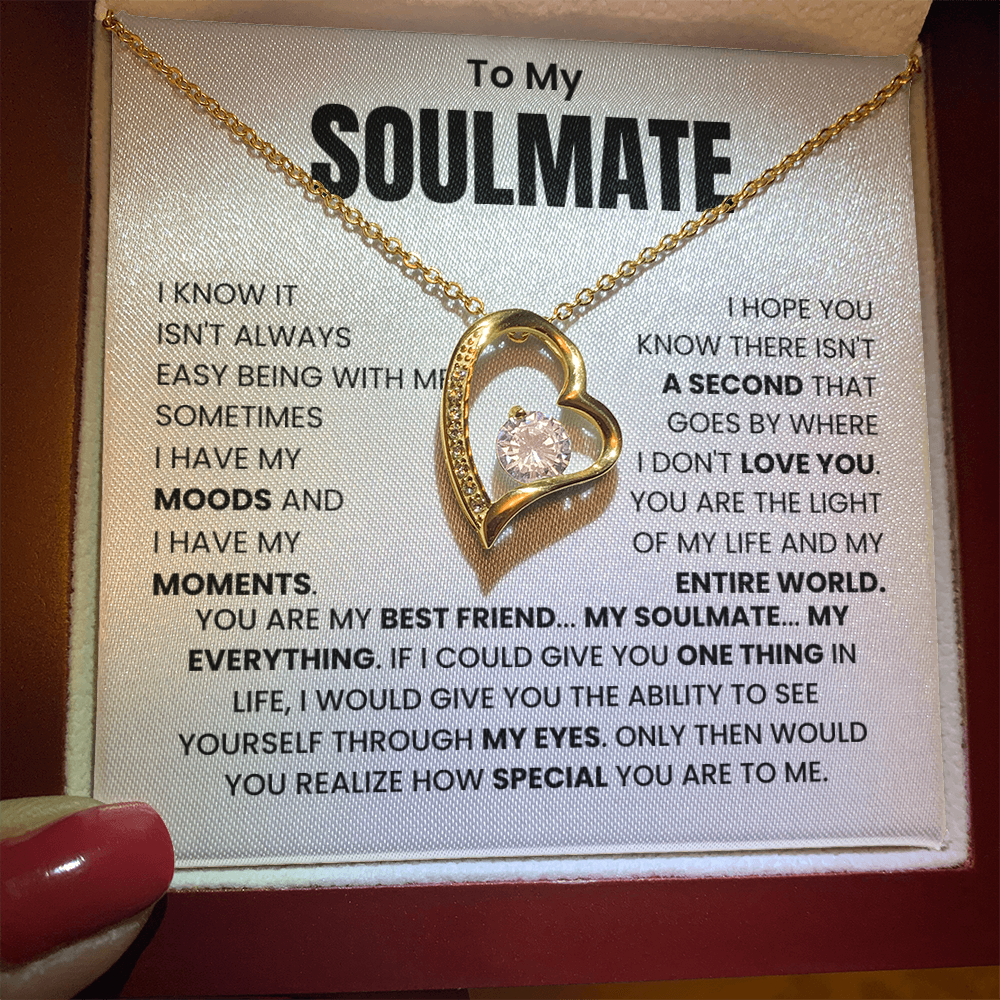 To My Soulmate - Forever Love Necklace Gift Set