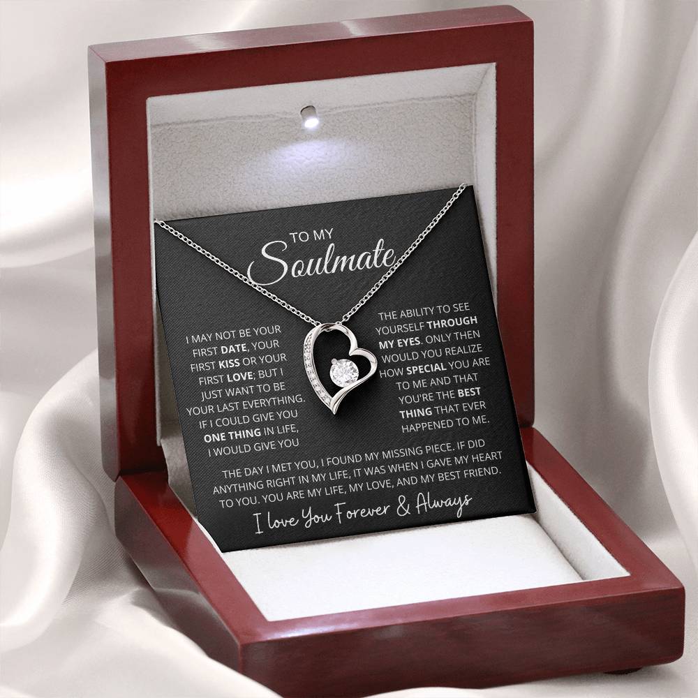 To My Soulmate | "My Life, My Love & My Best Friend" | Forever love Necklace