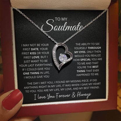 To My Soulmate | "My Life, My Love & My Best Friend" | Forever love Necklace