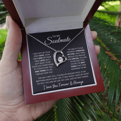 To My Soulmate | "My Life, My Love & My Best Friend" | Forever love Necklace