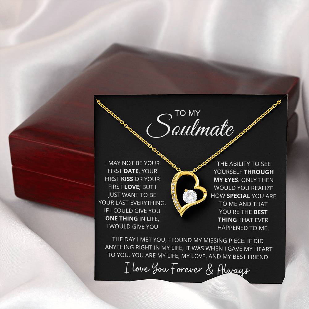 To My Soulmate | "My Life, My Love & My Best Friend" | Forever love Necklace