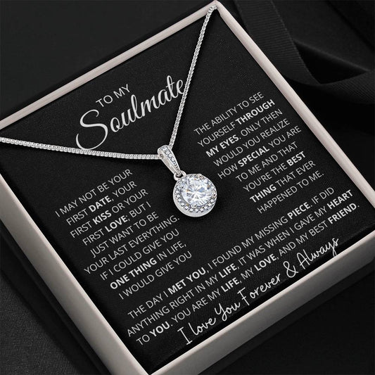 "To My Soulmate" Sparkling Pendant and Gift Box Set