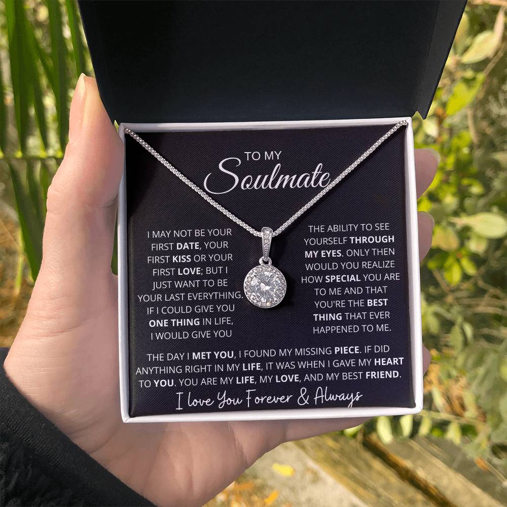 "To My Soulmate" Sparkling Pendant and Gift Box Set