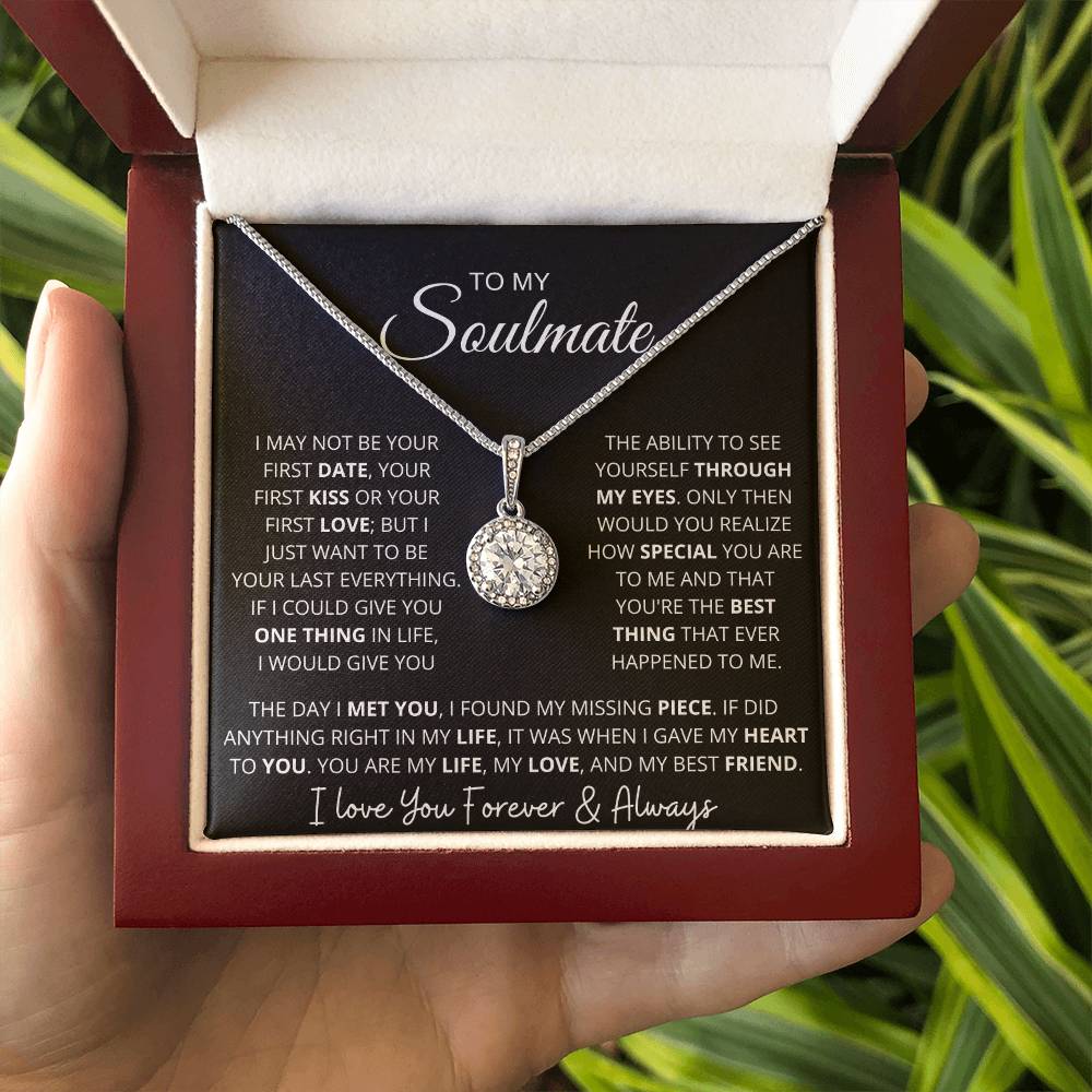 "To My Soulmate" Sparkling Pendant and Gift Box Set
