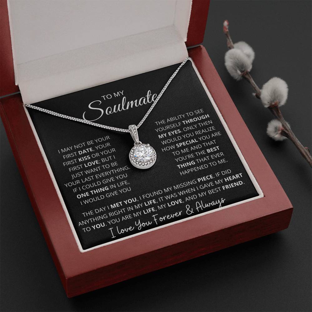"To My Soulmate" Sparkling Pendant and Gift Box Set