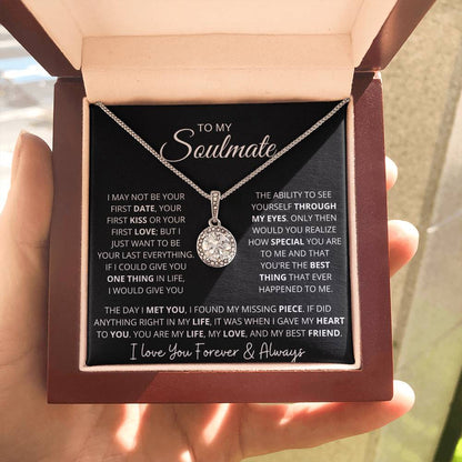 "To My Soulmate" Sparkling Pendant and Gift Box Set