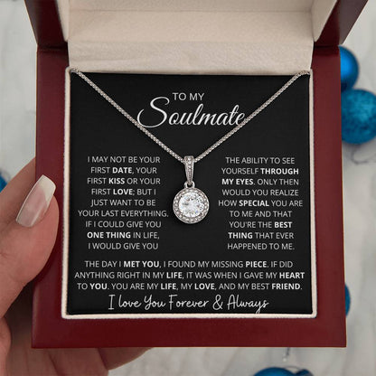 "To My Soulmate" Sparkling Pendant and Gift Box Set
