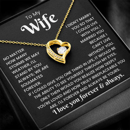 To My Wife - Forever Love Necklace Gift Set CFG1099