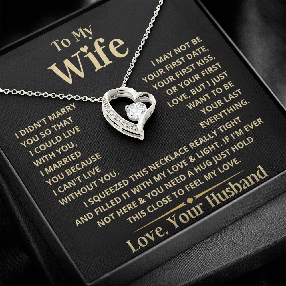 To My Wife | Heart Necklace - Charming Family Gift