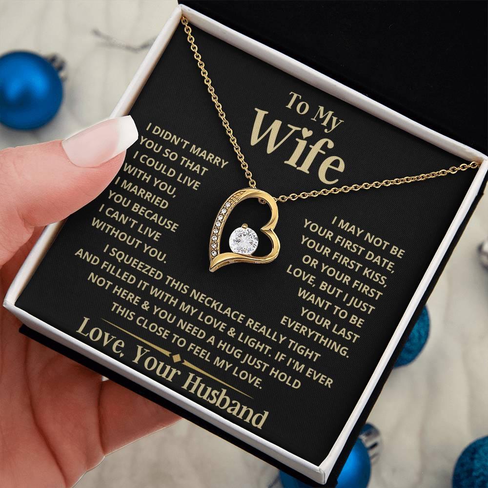 To My Wife | Heart Necklace - Charming Family Gift