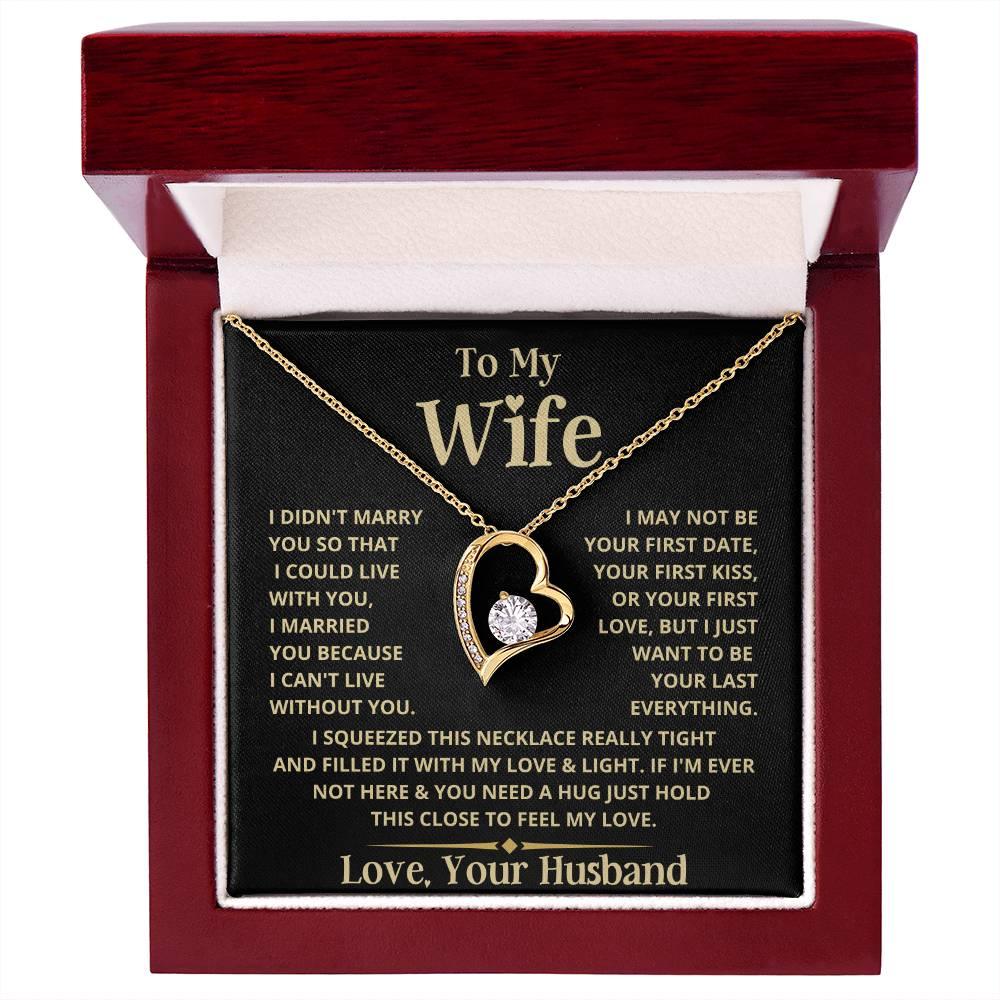To My Wife | Heart Necklace - Charming Family Gift