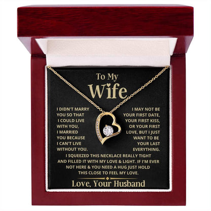 To My Wife | Heart Necklace - Charming Family Gift