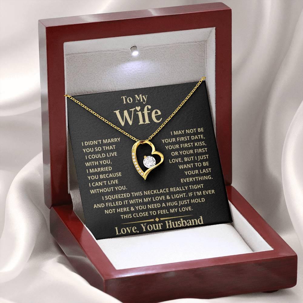 To My Wife | Heart Necklace - Charming Family Gift