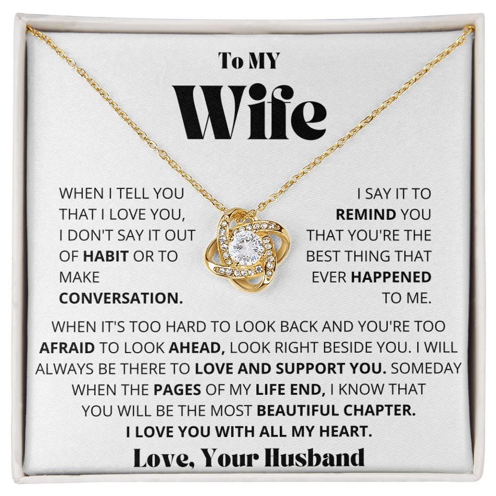 To My Wife - I can't Live without you - Charming Family Gift
