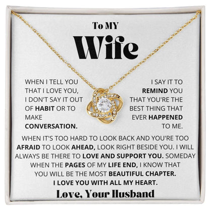 To My Wife - I can't Live without you - Charming Family Gift
