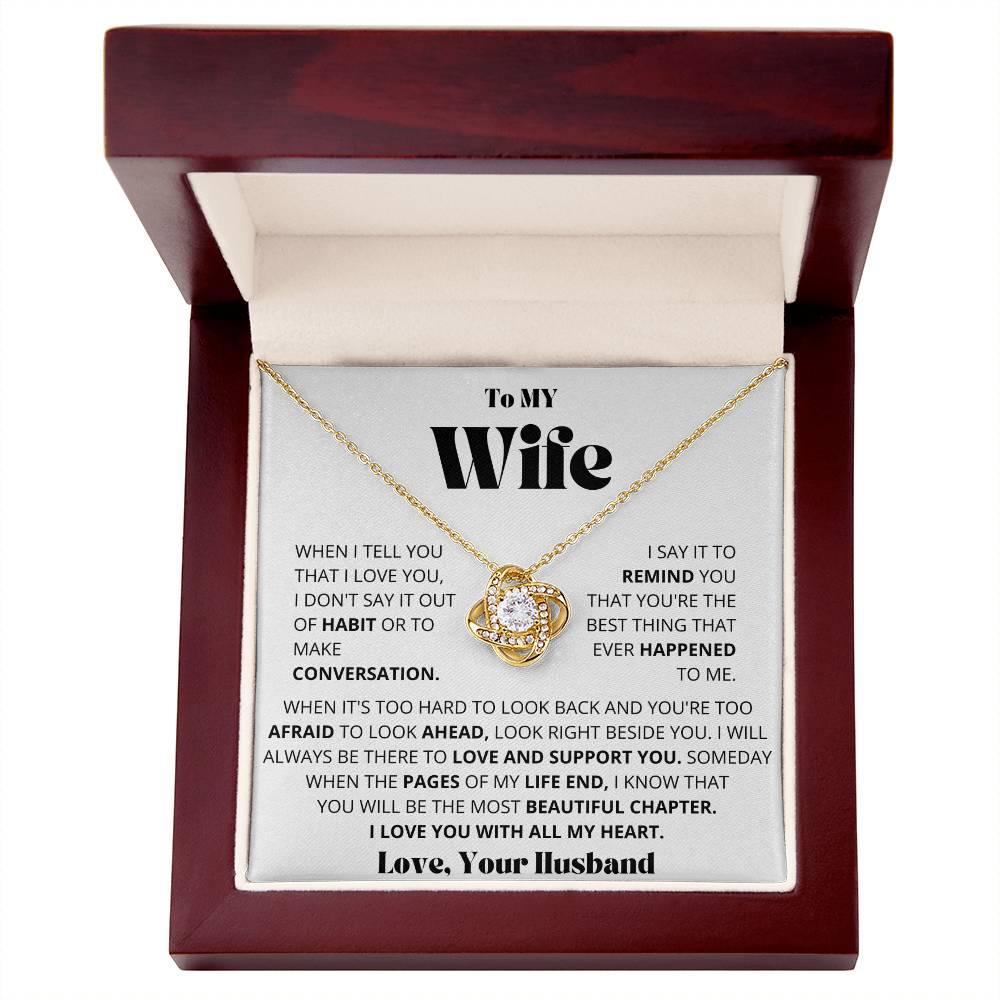 To My Wife - I can't Live without you - Charming Family Gift