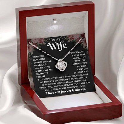 To My Wife - Love Knot Necklace Gift Set CFG889