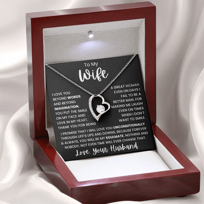 To My Wife - Love, your Husband Forever Love Necklace Gift Set CFG1100
