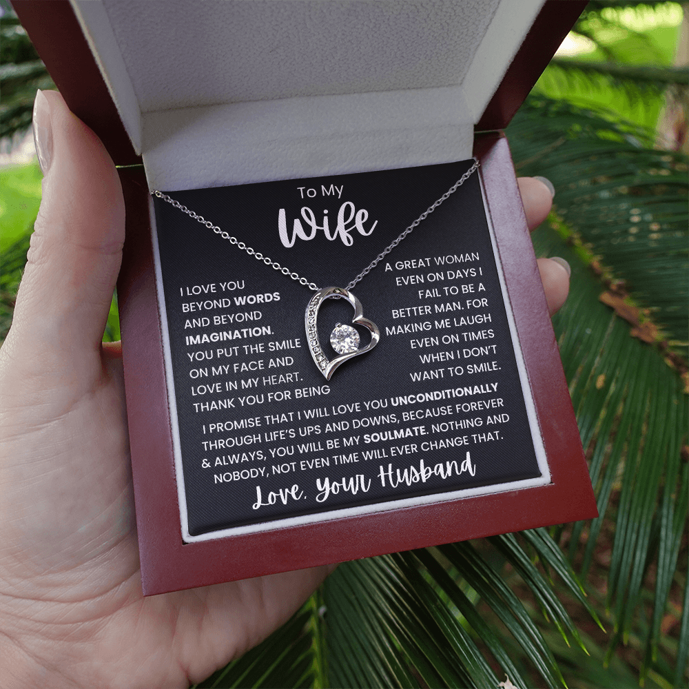 To My Wife - Love, your Husband Forever Love Necklace Gift Set CFG1100