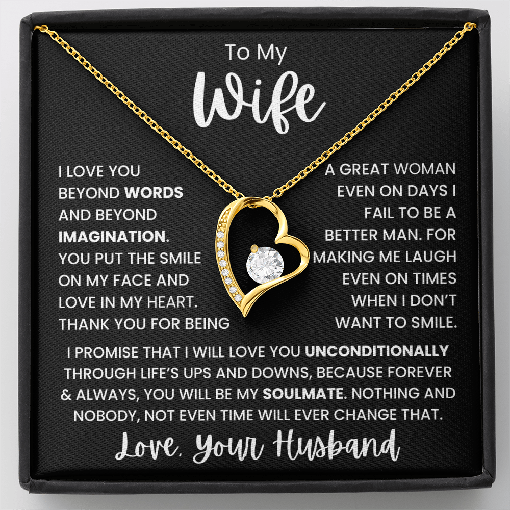 To My Wife - Love, your Husband Forever Love Necklace Gift Set CFG1100